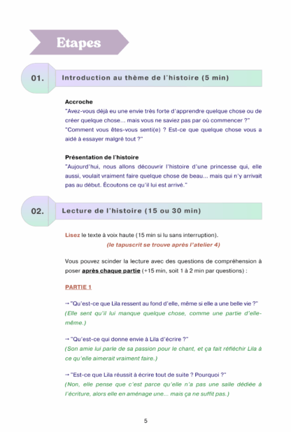 Dossier pédagogique (pdf à imprimer) "La princesse qui n'arrivait pas à écrire" - Thème "Te faire confiance" – Image 5